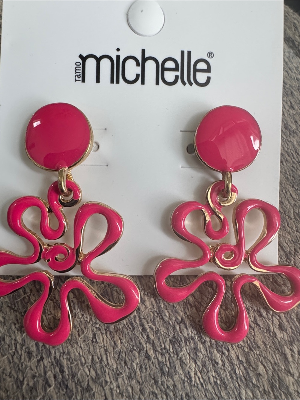 Michelle pink earrings